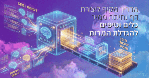 מדריך מקיף ליצירת דף נחיתה ממיר: כלים וטיפים להגדלת המרות