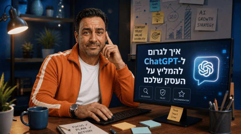 איך לגרום ל-ChatGPT להמליץ על העסק שלכם