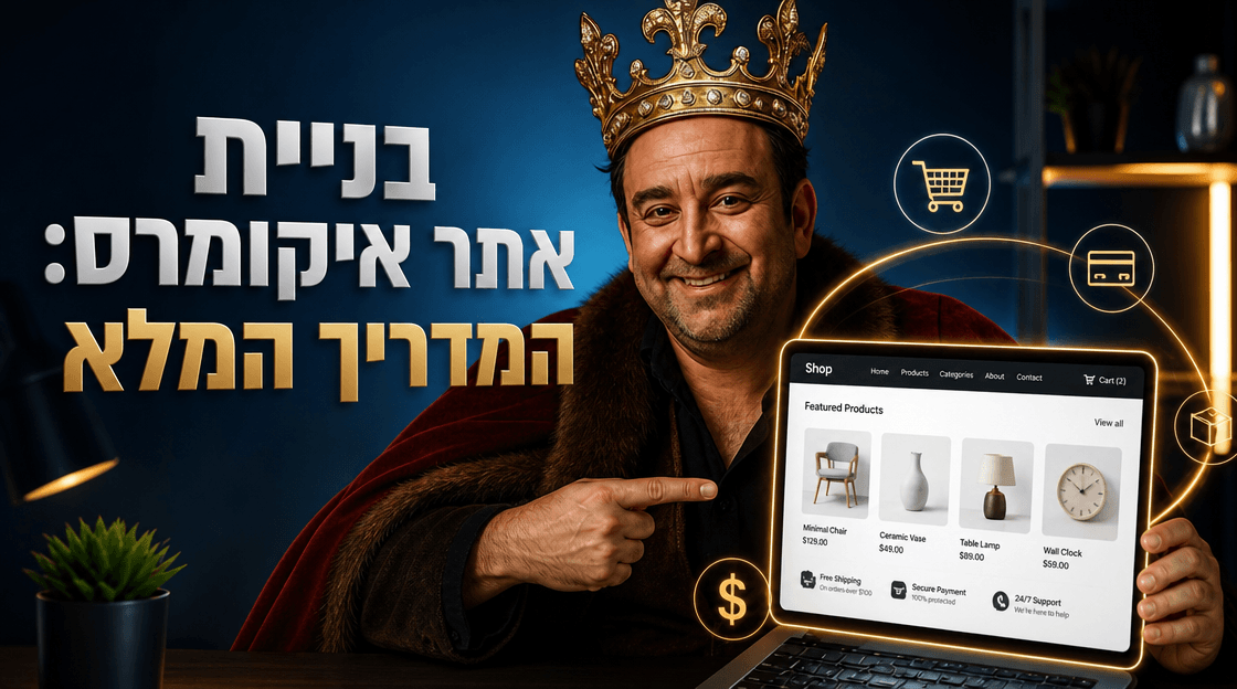 בניית אתר איקומרס: המדריך המלא לחנות מקוונת מצליחה ב-2026