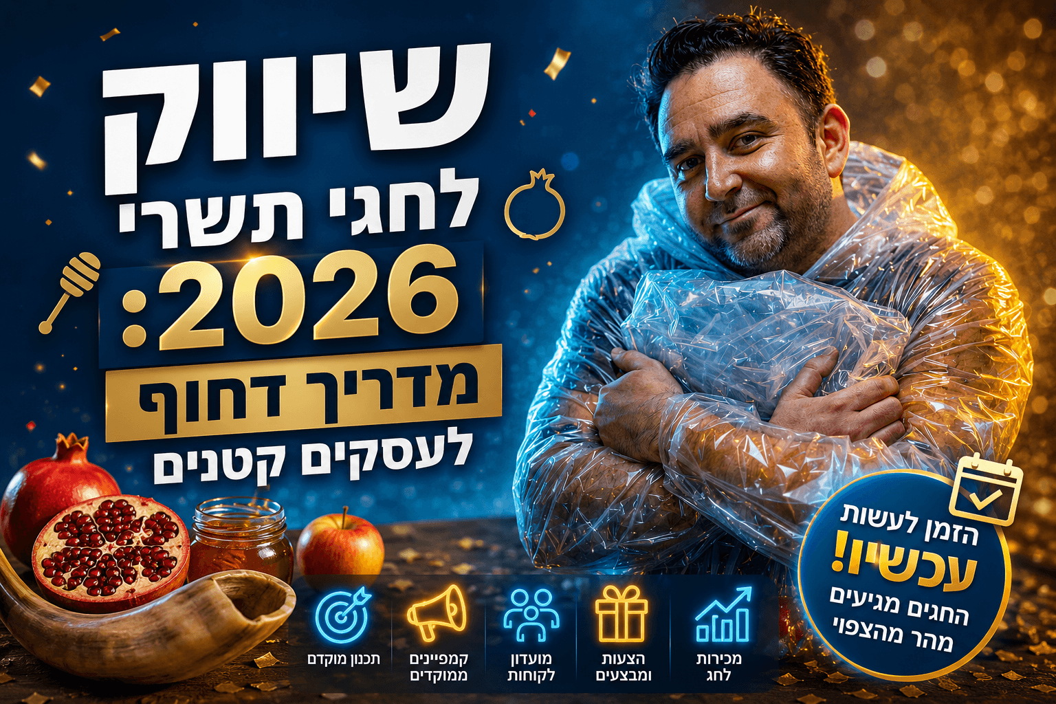 שיווק לחגי תשרי 2026: מדריך דחוף לעסקים קטנים