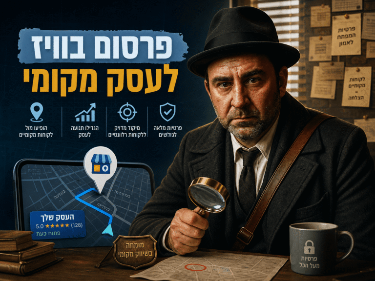 פרסום בוויז לעסק מקומי: המדריך המעודכן ל-2026