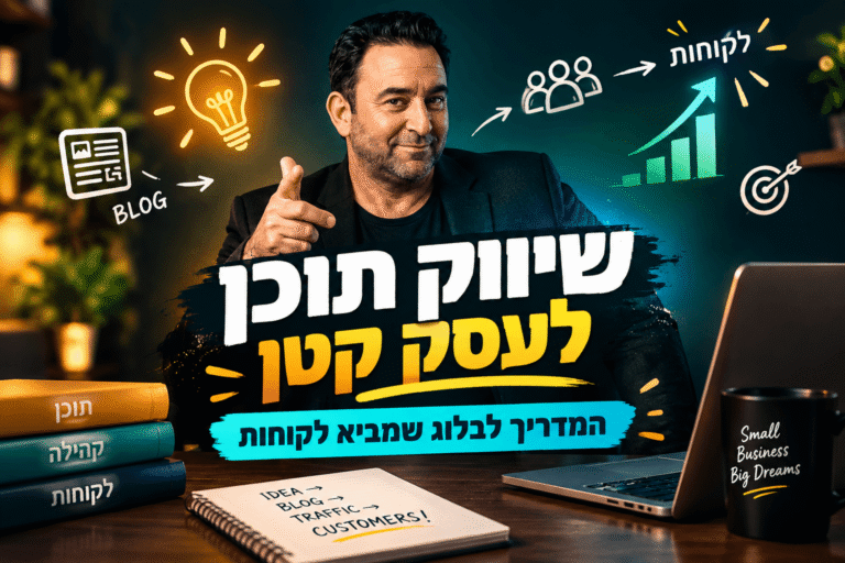 שיווק תוכן לעסק קטן: המדריך לבלוג שמביא לקוחות