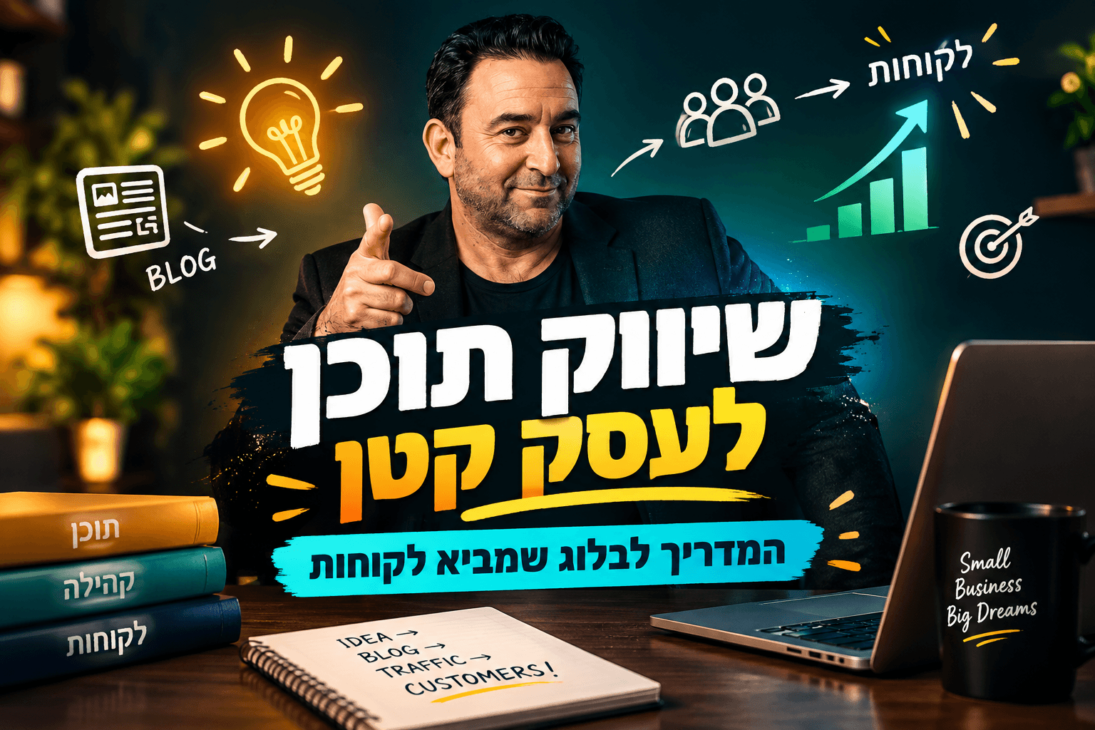 שיווק תוכן לעסק קטן: המדריך לבלוג שמביא לקוחות